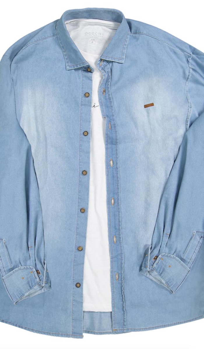 Camisa Jeans Ogochi Slim